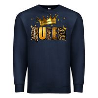Navy queen glitter Premium Sweatshirt - RanaPortraitStore