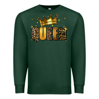 Sports Green queen glitter Premium Sweatshirt - RanaPortraitStore