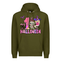 Army Green my first pink halloween Premium Hoodie - AdoDesignShop