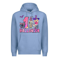 Colony Blue my first pink halloween Premium Hoodie - AdoDesignShop