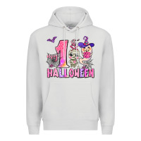 Dove Grey my first pink halloween Premium Hoodie - AdoDesignShop