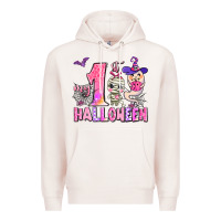 Pale Pink my first pink halloween Premium Hoodie - AdoDesignShop