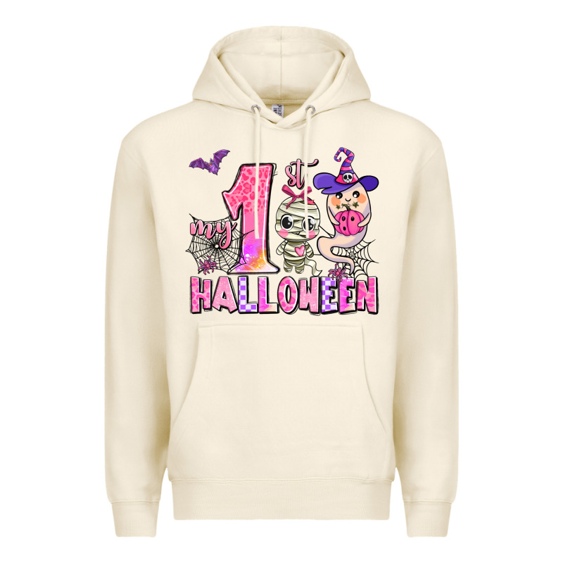 My First Pink Halloween Premium Hoodie by AdoDesignShop | Teevron