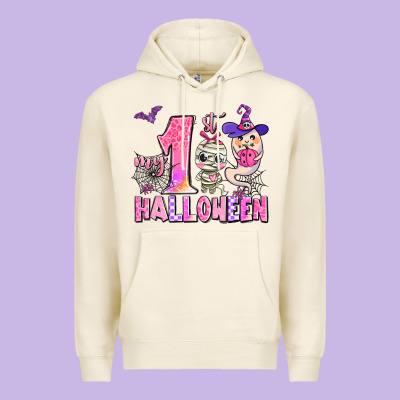 My First Pink Halloween Premium Hoodie Designed By Adodesignshop