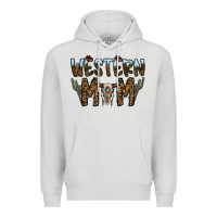 Dove Grey western mom Premium Hoodie - CowhideDigitalArt