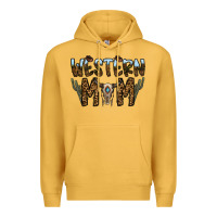 Mustard western mom Premium Hoodie - CowhideDigitalArt