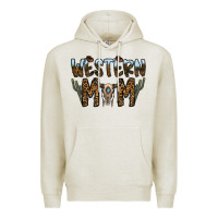 Oatmeal Heather western mom Premium Hoodie - CowhideDigitalArt