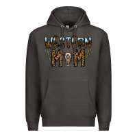 Smoke western mom Premium Hoodie - CowhideDigitalArt