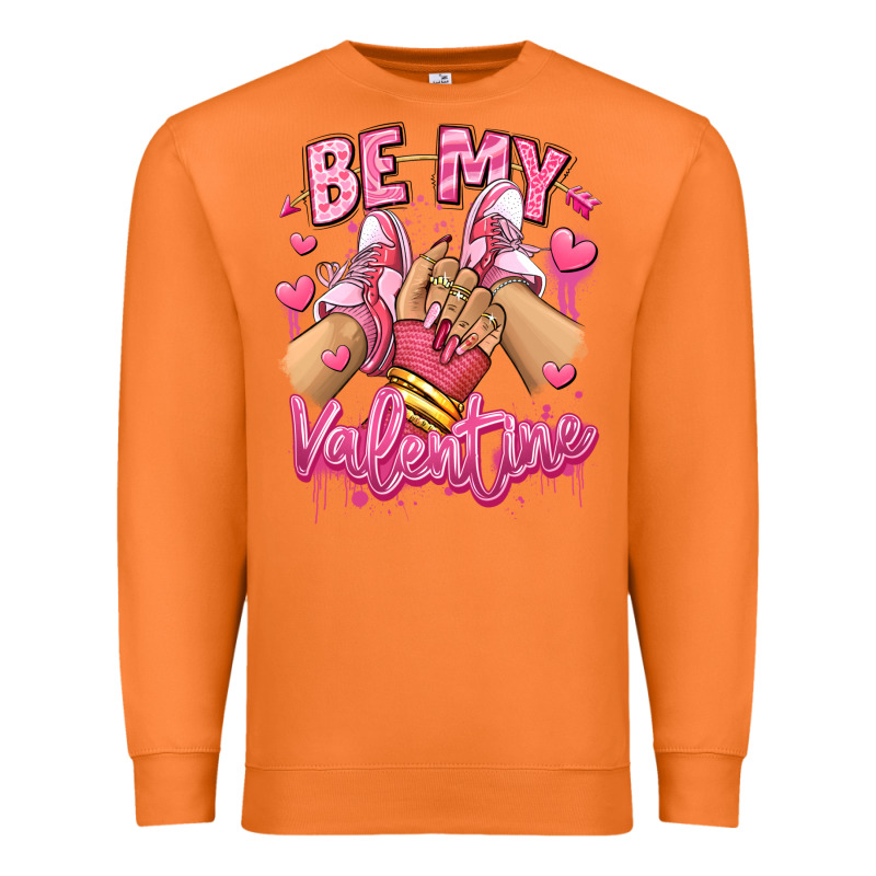 Be My Valentine Light Skinned Girl Sneakers Premium Sweatshirt by RanaPortraitStore | Teevron