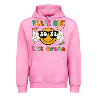 Fuchsia Pink peace out 2024 1st grade Urban Hoodie - JahusDesignShop