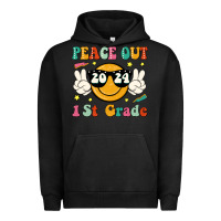 Pigment Black peace out 2024 1st grade Urban Hoodie - JahusDesignShop