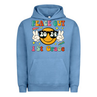 Pigment Pebble Blue peace out 2024 1st grade Urban Hoodie - JahusDesignShop