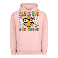 Pigment Salmon peace out 2024 1st grade Urban Hoodie - JahusDesignShop