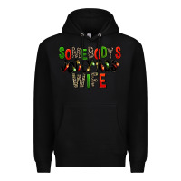 Black Somebody's Jolly Ass Wife Premium Hoodie - FaDigitalArtStudio