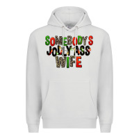 Dove Grey Somebody's Jolly Ass Wife Premium Hoodie - FaDigitalArtStudio