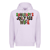 Lilac Somebody's Jolly Ass Wife Premium Hoodie - FaDigitalArtStudio