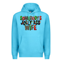 Ocean Blue Somebody's Jolly Ass Wife Premium Hoodie - FaDigitalArtStudio