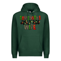 Sports Green Somebody's Jolly Ass Wife Premium Hoodie - FaDigitalArtStudio