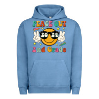 Pigment Pebble Blue peace out 2024 2nd grade Urban Hoodie - JahusDesignShop