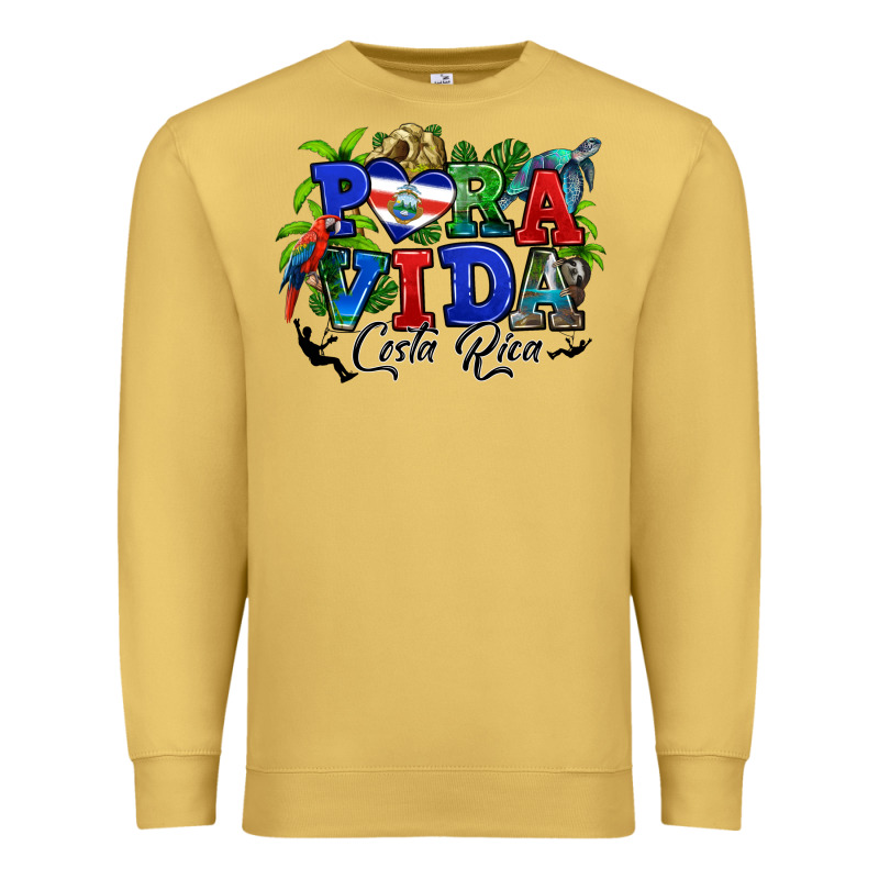 Pura Vida Costa Rica Rana Premium Sweatshirt by RanaPortraitStore | Teevron