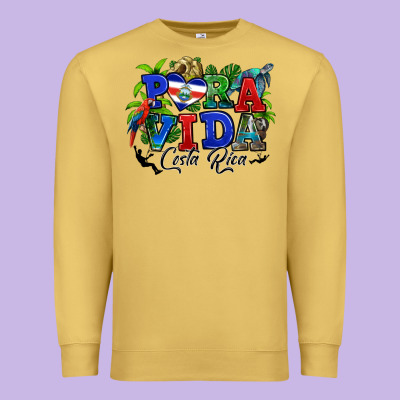 Premium Sweatshirt pura vida costa rica rana
