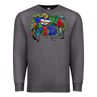 Charcoal Heather pura vida costa rica rana Premium Sweatshirt - RanaPortraitStore