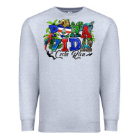 Heather Grey pura vida costa rica rana Premium Sweatshirt - RanaPortraitStore