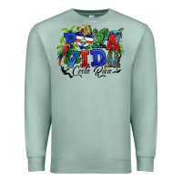 Seafoam pura vida costa rica rana Premium Sweatshirt - RanaPortraitStore
