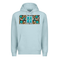Blue Mist western cowhide mama 16oz libbey glass Premium Hoodie - HRA Design Shop