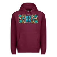 Burgundy western cowhide mama 16oz libbey glass Premium Hoodie - HRA Design Shop