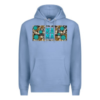 Colony Blue western cowhide mama 16oz libbey glass Premium Hoodie - HRA Design Shop