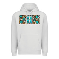 Dove Grey western cowhide mama 16oz libbey glass Premium Hoodie - HRA Design Shop