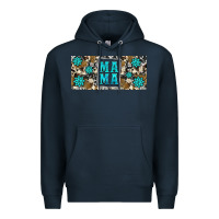 Navy western cowhide mama 16oz libbey glass Premium Hoodie - HRA Design Shop
