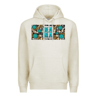 Oatmeal Heather western cowhide mama 16oz libbey glass Premium Hoodie - HRA Design Shop