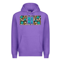 Purple western cowhide mama 16oz libbey glass Premium Hoodie - HRA Design Shop