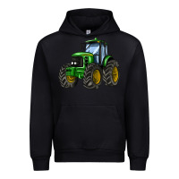 Black farm tractor Urban Hoodie - AdoDesignShop