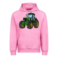 Fuchsia Pink farm tractor Urban Hoodie - AdoDesignShop