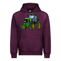 Mauve Wine farm tractor Urban Hoodie - AdoDesignShop