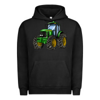Pigment Black farm tractor Urban Hoodie - AdoDesignShop