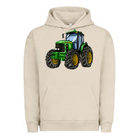 Pigment French Oak farm tractor Urban Hoodie - AdoDesignShop