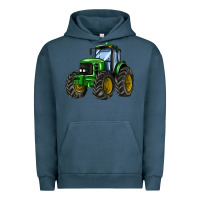 Pigment Midnight Navy farm tractor Urban Hoodie - AdoDesignShop