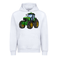 White farm tractor Urban Hoodie - AdoDesignShop