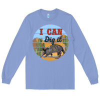Colony Blue i can dig it armadillo Long Sleeve Tee - BarkalooDesign