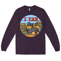 Plum i can dig it armadillo Long Sleeve Tee - BarkalooDesign
