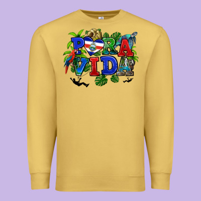 Premium Sweatshirt pura vida costa rica