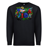 Black pura vida costa rica Premium Sweatshirt - RanaPortraitStore