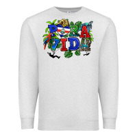 Oatmeal Heather pura vida costa rica Premium Sweatshirt - RanaPortraitStore