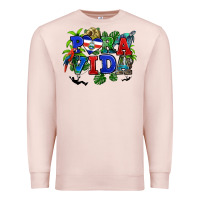 Pale Pink pura vida costa rica Premium Sweatshirt - RanaPortraitStore