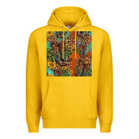 Lemon western boots and sunflowers seamless pattern Premium Hoodie - HRA Design Shop