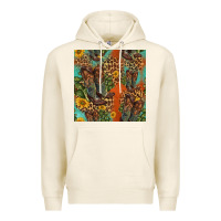 Tofu western boots and sunflowers seamless pattern Premium Hoodie - HRA Design Shop